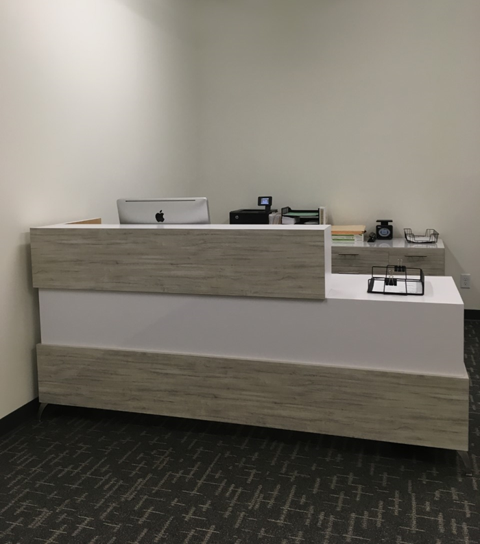 California Modern Reception Desk - Stark Media