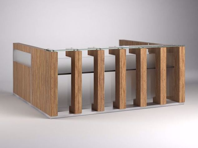 Arizona Contemporary Reception Desk with returns