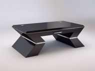 Vienna Executive Desk Black gloss