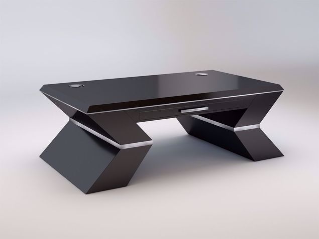 Vienna Executive Desk Black gloss